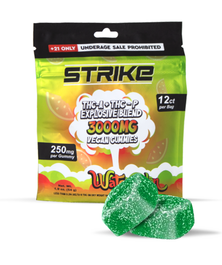 VEGAN GUMMIES STRIKE THC-A + THC-P EXPLOSIVE BLEND WATERMELON - Image 2
