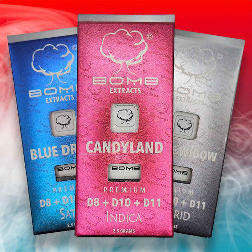 BOMB EXTRACTS (D8, D10, D11) DISPOSABLE VAPE GREEN CRACK - SATIVA - Image 3