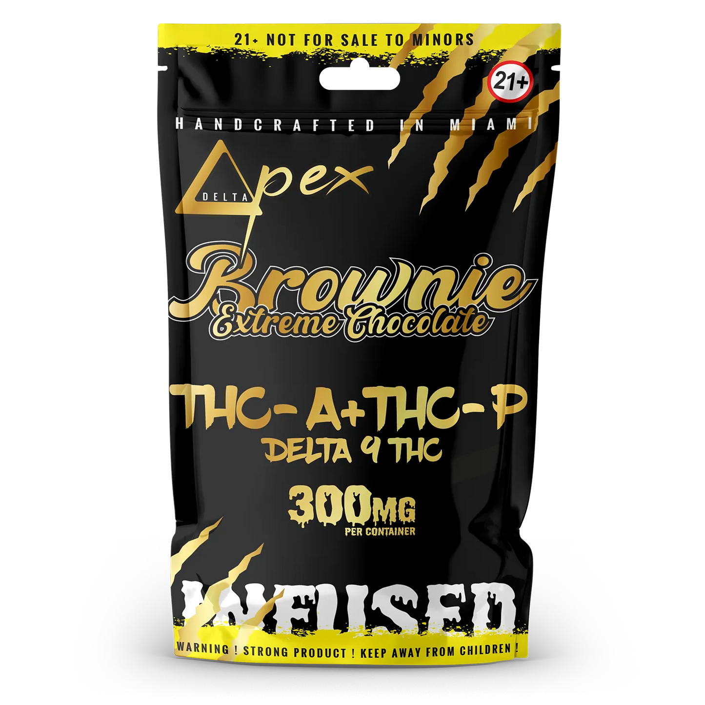 Brownie Extreme Chocolate THC-A + THC-P & Delta 9 THC 300mg