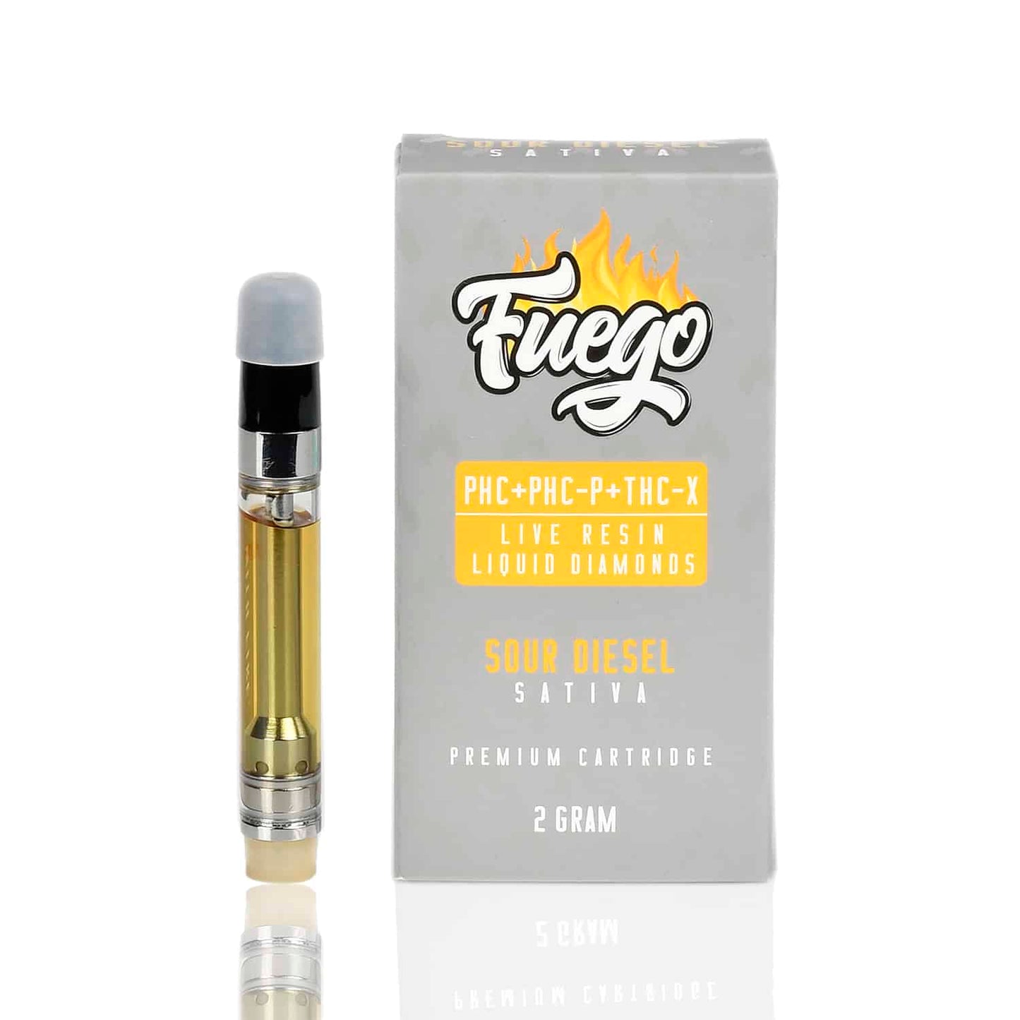 Fuego PHC + PHC-P + THC-X 2G Cartridge - Sour diesel SATIVA