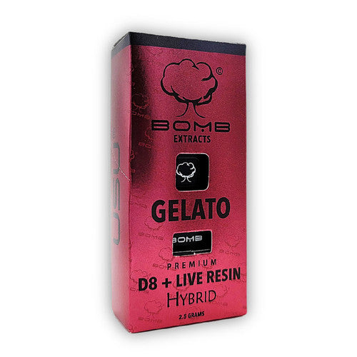 BOMB EXTRACTS (D8 + LIVE RESIN) DISPOSABLE VAPE GELATO - HYBRID - Image 2