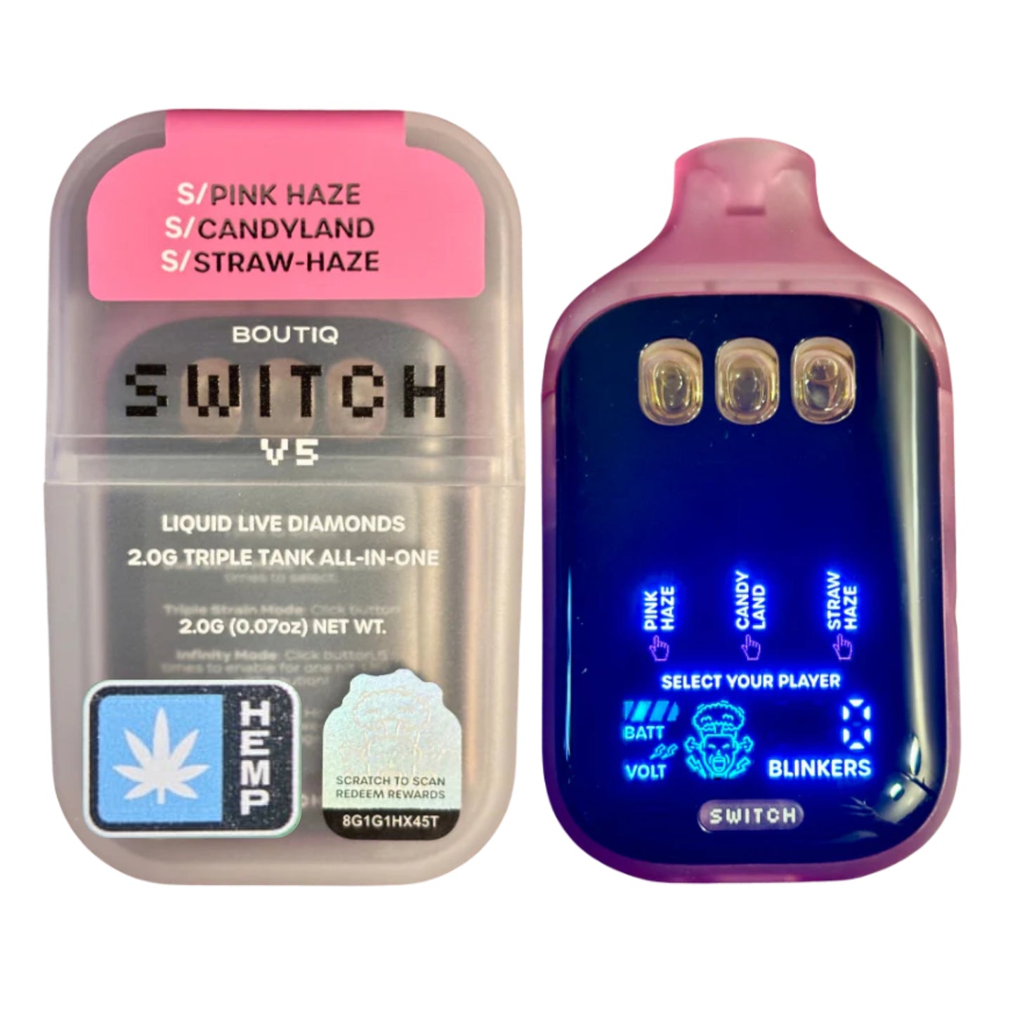 Boutiq SWITCH V5 THCA Disposable | 2G Triple Tank All in One