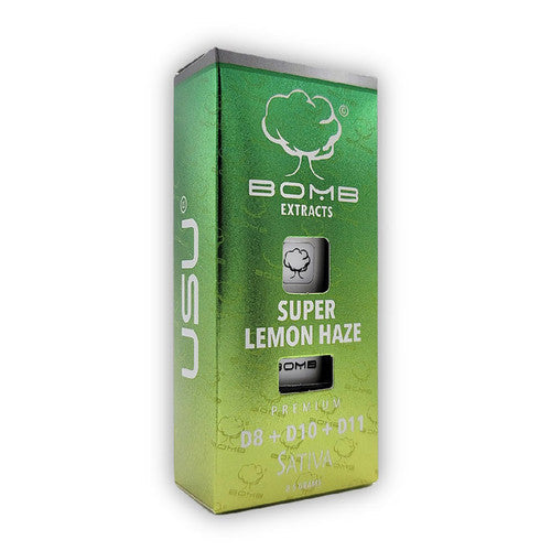 BOMB EXTRACTS (D8, D10, D11) DISPOSABLE VAPE SUPER LEMON HAZE - SATIVA - Image 2