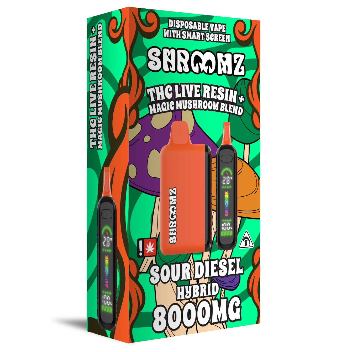 Mushroom Disposable Vape Shroomz Thc Live Resin + Magic Mushroom Blend  Disposable  8G Sour Die  Zaleaf I Smoked a "Shroom Vape"...