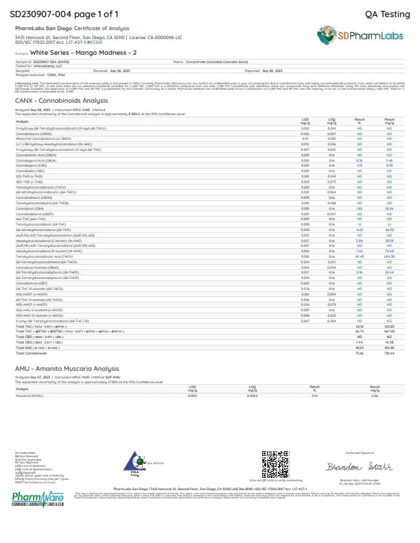 Mind Melt Mushroom Mango Madness Sativa Torch THCA Disposable Vape Pen 3.5g - Image 3