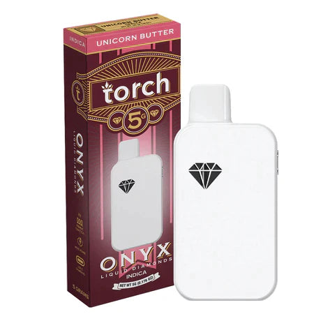 Butter Disposable Vape Onyx Unicorn Butter Indica Torch THC-A THC-P  Disposable Vape Pen 5g