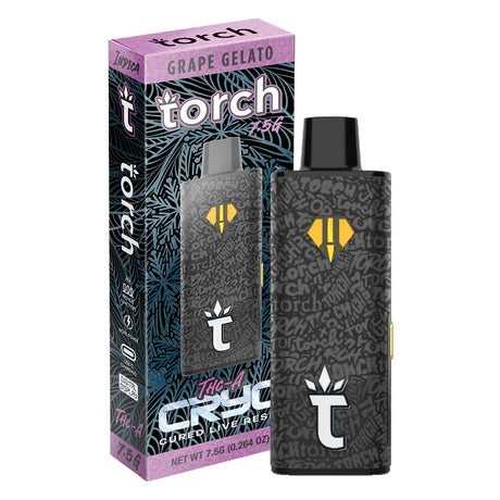 Torch CRYO THC-A Cured Live Resin 7.5G Grape Gelato Indica - Image 2