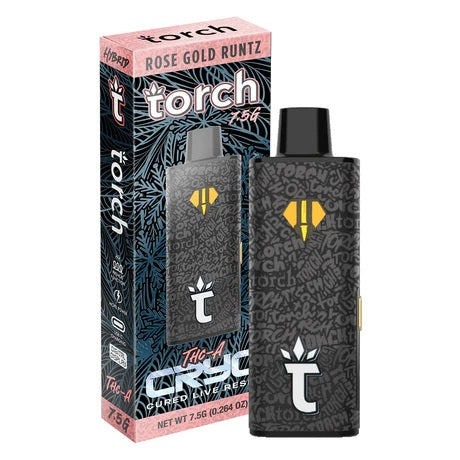 Torch CRYO THC-A Cured Live Resin 7.5G Rose Gold Runtz Hybrid - Image 2