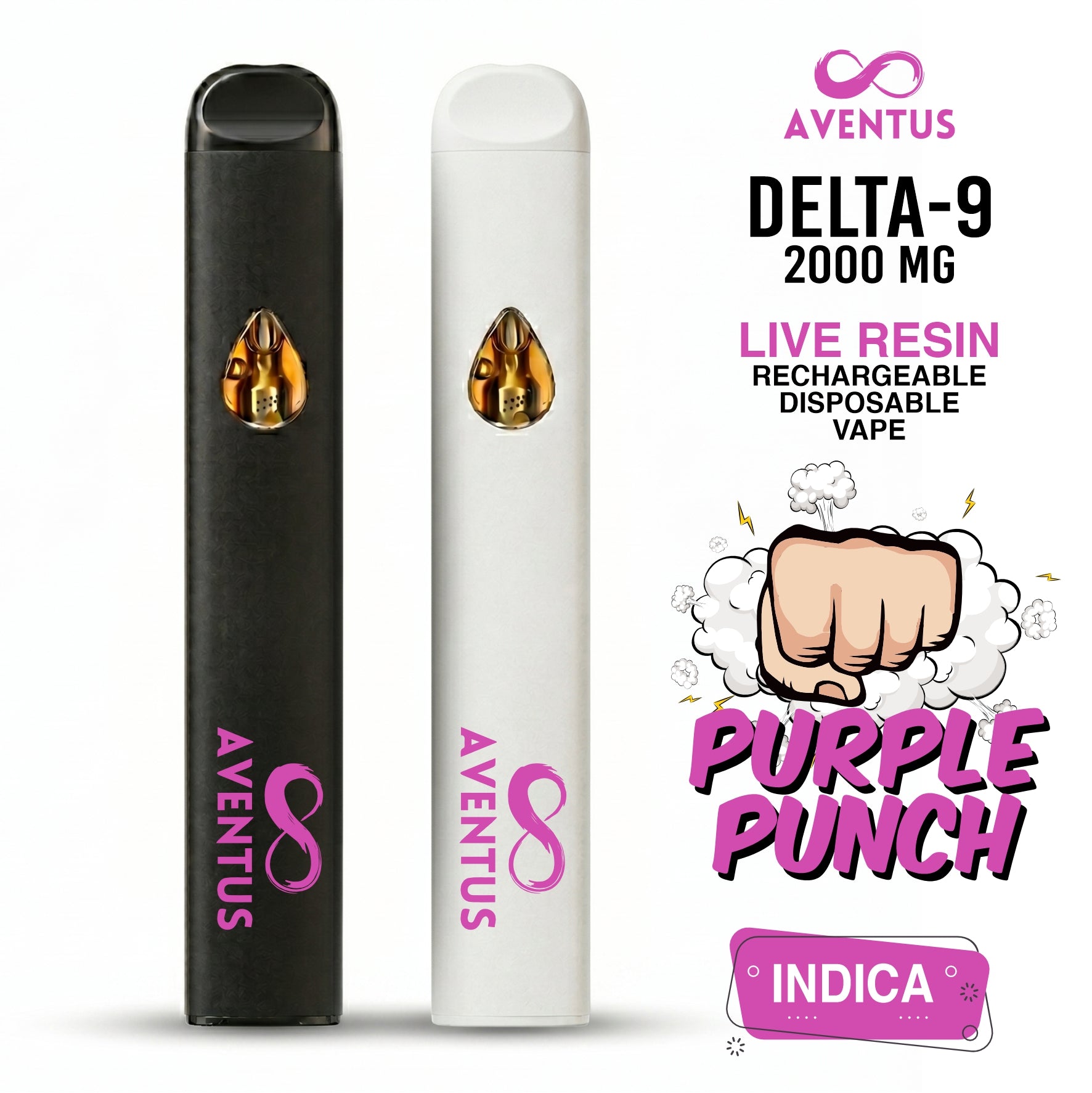 Disposable Vape 2G Delta 9 Purple Punch Indica – Z3PL