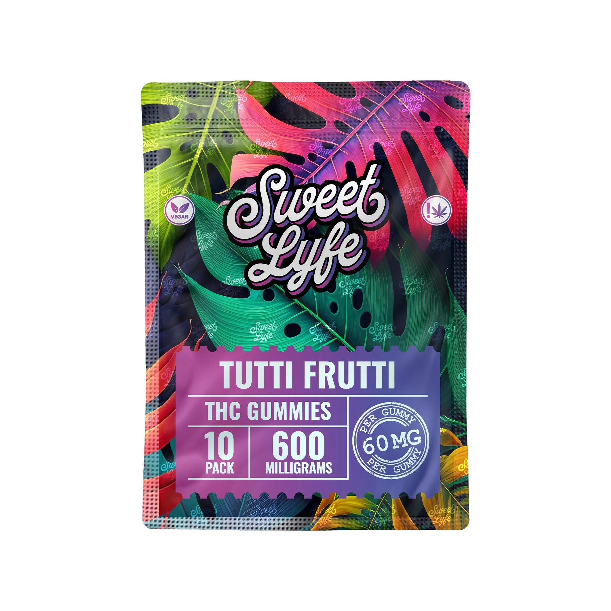 Vegan Gummies 600 MG THC - Bag - Tutti Frutti – Z3PL