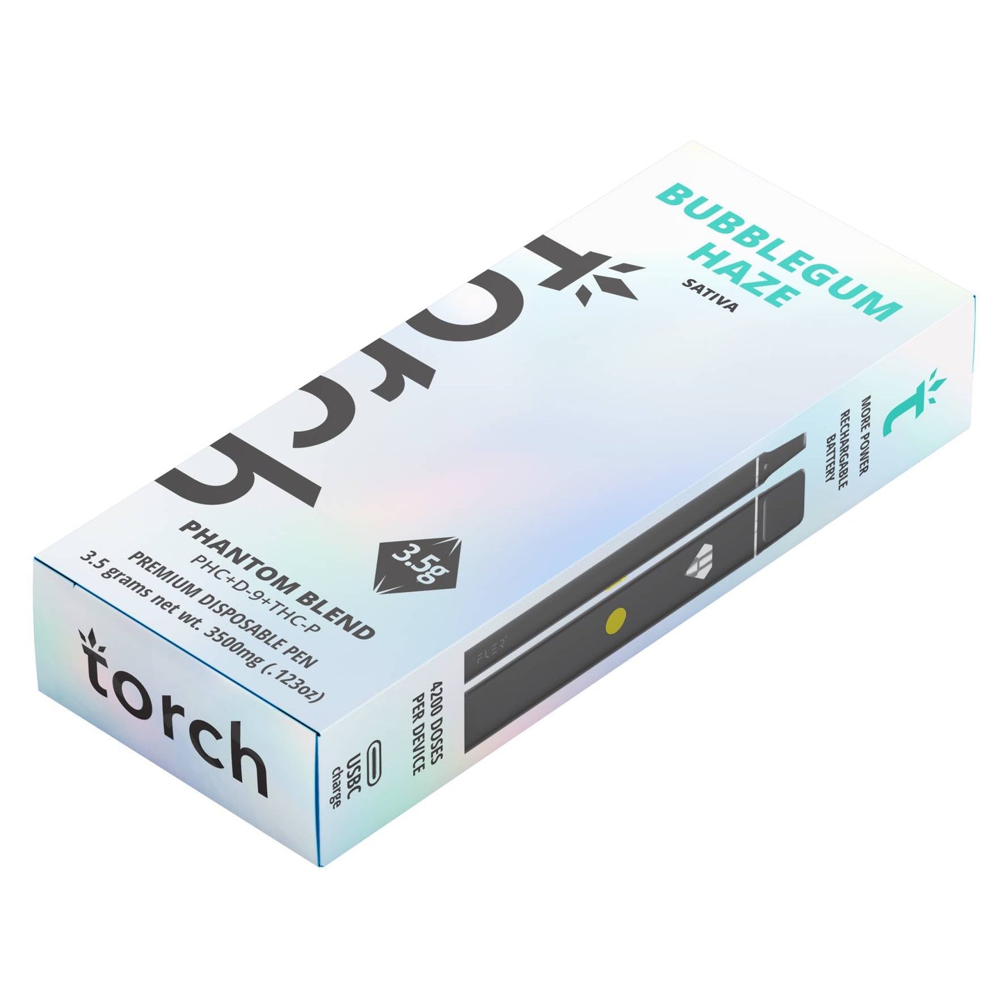 Torch Phantom Blend THC Disposables 3.5g - Bubblegum Haze (Sativa)