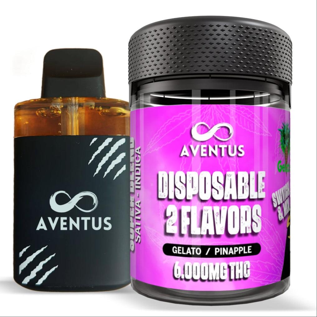 Dual Chamber Disposable Vape 6G. Delta 9 - GELATO - PINAPPLE