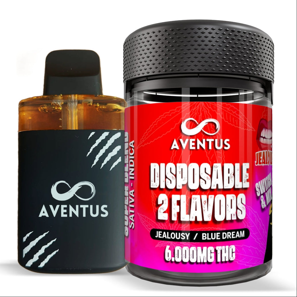 Dual Chamber Disposable Vape 6G. Delta 9 - JEALOUSY - BLUE DREAM