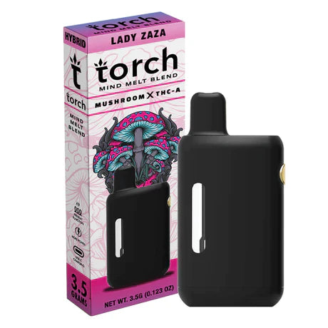 Mind Melt Mushroom Lady Zaza Hybrid Torch THCA Disposable Vape Pen 3.5 –  Z3PL
