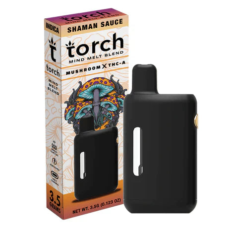 Mind Melt Mushroom Shaman Sauce Indica Torch THCA Disposable Vape Pen Z3PL Mind Melt Mushroom Shaman Sauce Indica Torch THCA Disposable Vape Pen Z3PL
