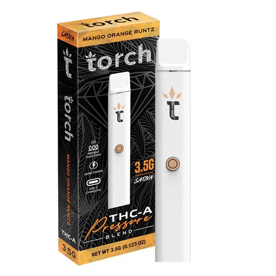 Pressure THCA Mango Orange Runtz Sativa Torch Disposable Vape Pen 3.5g