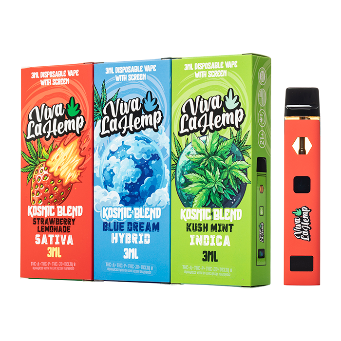 Viva La Hemp Kosmic Blend Disposable 3G Strawberry Lemonade (Sativa) - Image 3