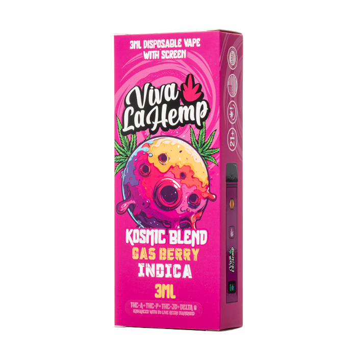 Viva La Hemp Kosmic Blend Disposable 3G Gas Berry (Indica) - Image 2