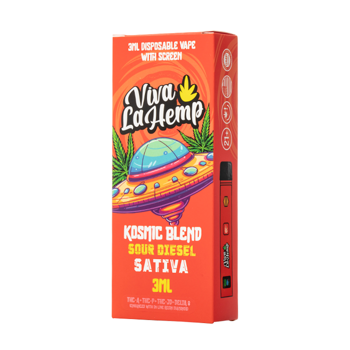 Viva La Hemp Kosmic Blend Disposable 3G Sour Diesel (Sativa) - Image 2