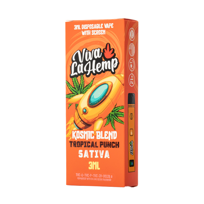Viva La Hemp Kosmic Blend Disposable 3G Tropical Punch (Sativa) - Image 2