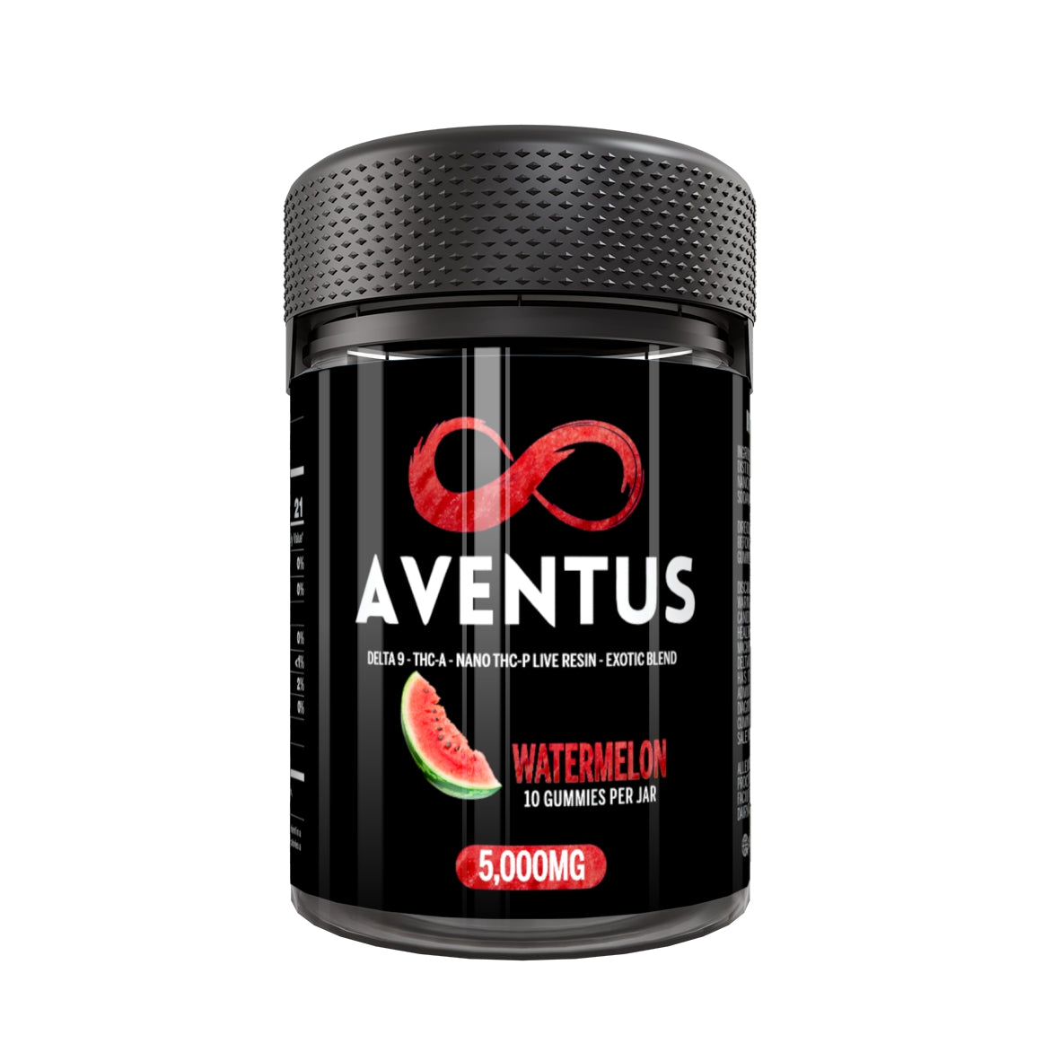 Aventus8 Exotic Blend Gummies – Watermelon (5000mg, 10ct Jar)