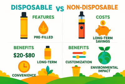 Choosing Your Vape: A Guide to Disposable and Non-Disposable Cannabis Pens