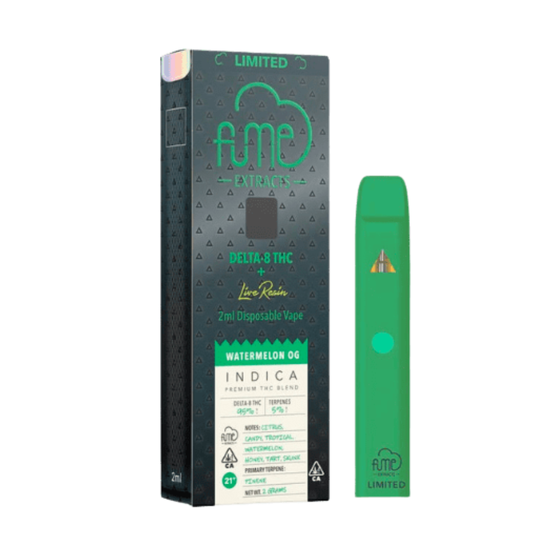 Fume Extracts Limited Delta 8 Live Resin Disposable 2G - Watermelon Og (Indica)