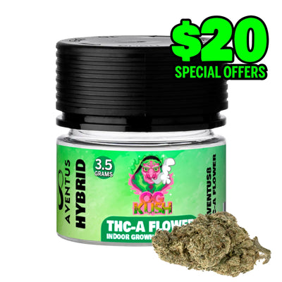 AVENTUS8 THC-A Flower OG KUSH  3.5g - Hybrid