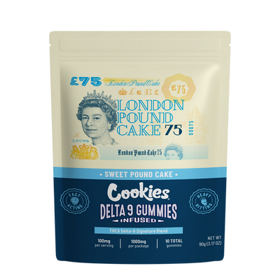 Cookies THCA Delta 9 Signature Blend Gummies 1000MG - London Pound Cake 75