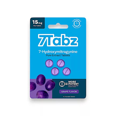 7Tabz 7OH Kratom Extract Tablets Grape 60mg – 4ct (15mg/tab)