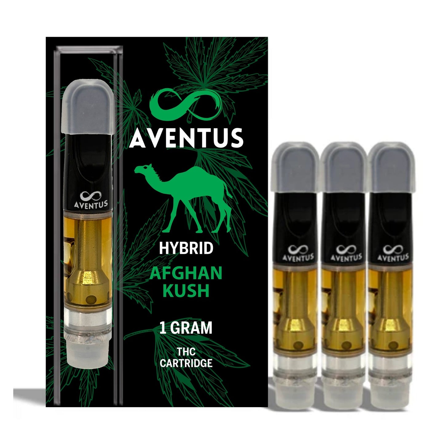 THC AFGHAN KUSH Full Spectrum 510 Thread Vape Cartridge 1000mg 1 gram