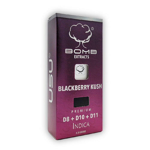 BOMB EXTRACTS (D8, D10, D11) DISPOSABLE VAPE BLACKBERRY KUSH  - INDICA