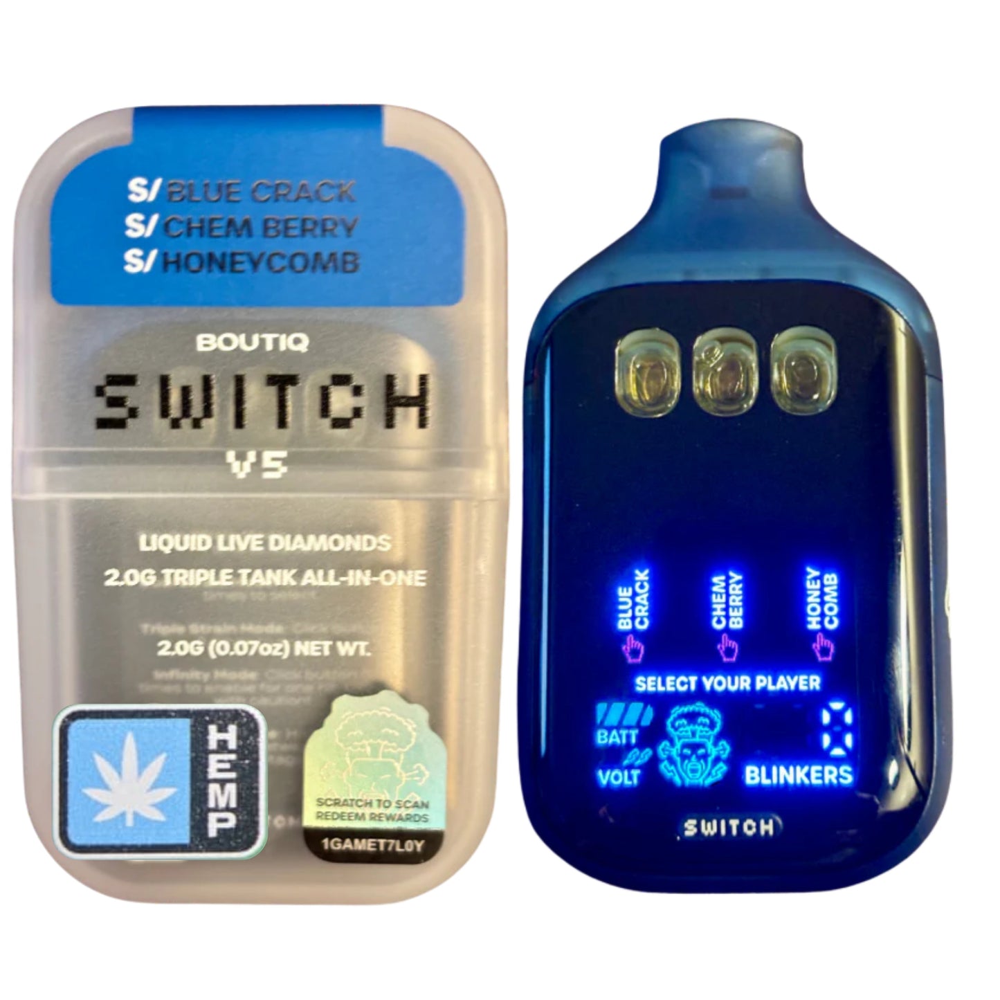 Boutiq SWITCH V5 THCA Disposable | 2G Triple Tank All in One