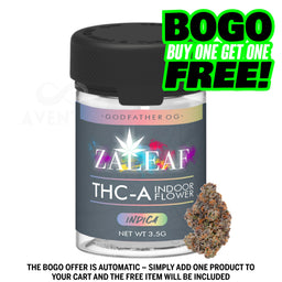 ZALEAF THC-A INFUSED FLOWER 3.5G GODFATHER OG (INDICA)