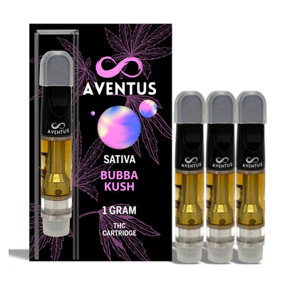 THC BUBBA KUSH Full Spectrum 510 Thread Vape Cartridge 1000mg 1 gram
