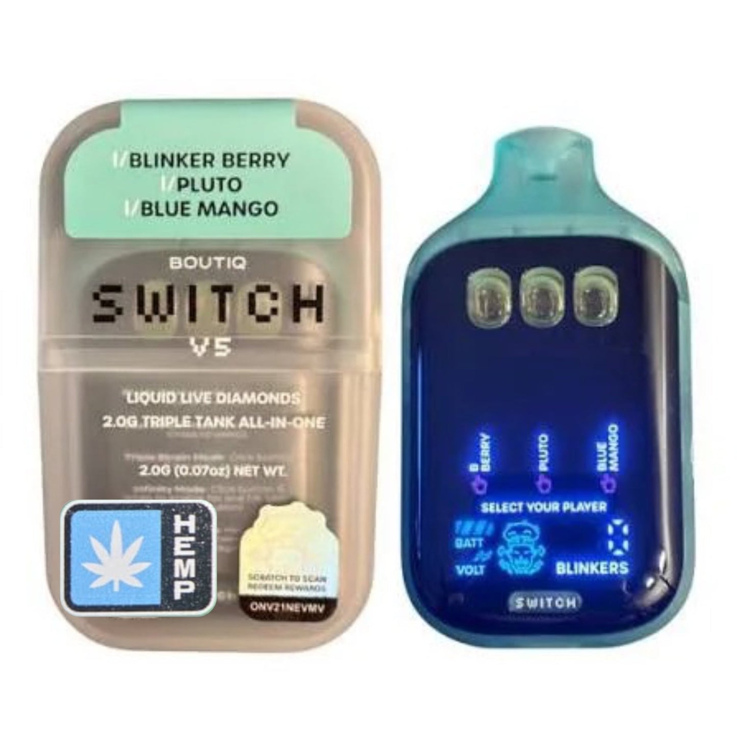 Boutiq SWITCH V5 THCA Disposable | 2G Triple Tank All in One