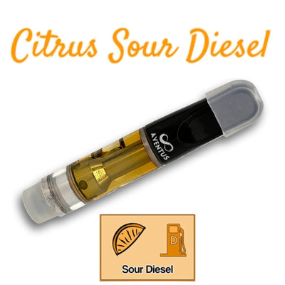 THC CITRUS SOUR DIESEL Full Spectrum 510 Thread Vape Cartridge 1000mg 1 gram