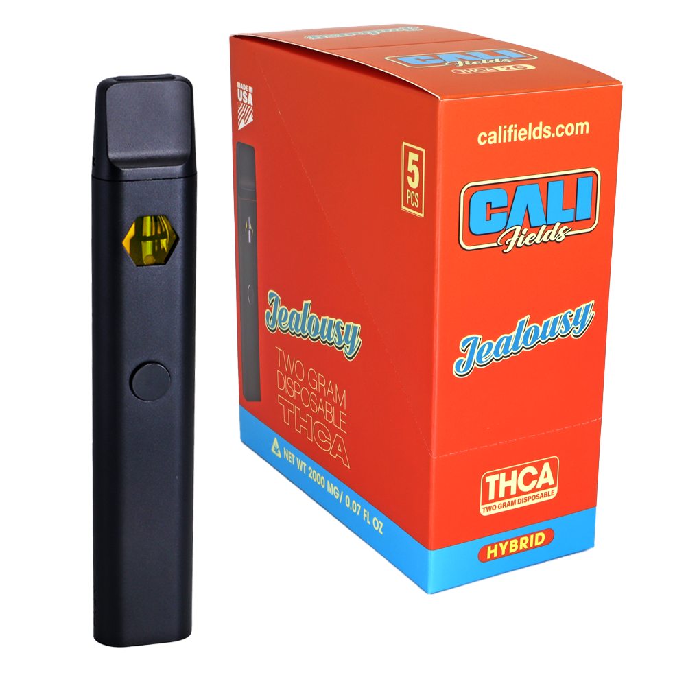 Cali Fields 2 Gram THC-A Disposable Vape Jealousy (Hybrid)