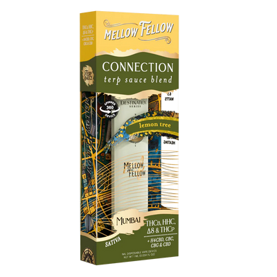 Mellow Fellow Connection Blend - Terp Sauce 1ml Disposable Spinner Vape - Lemon Tree (Sativa)