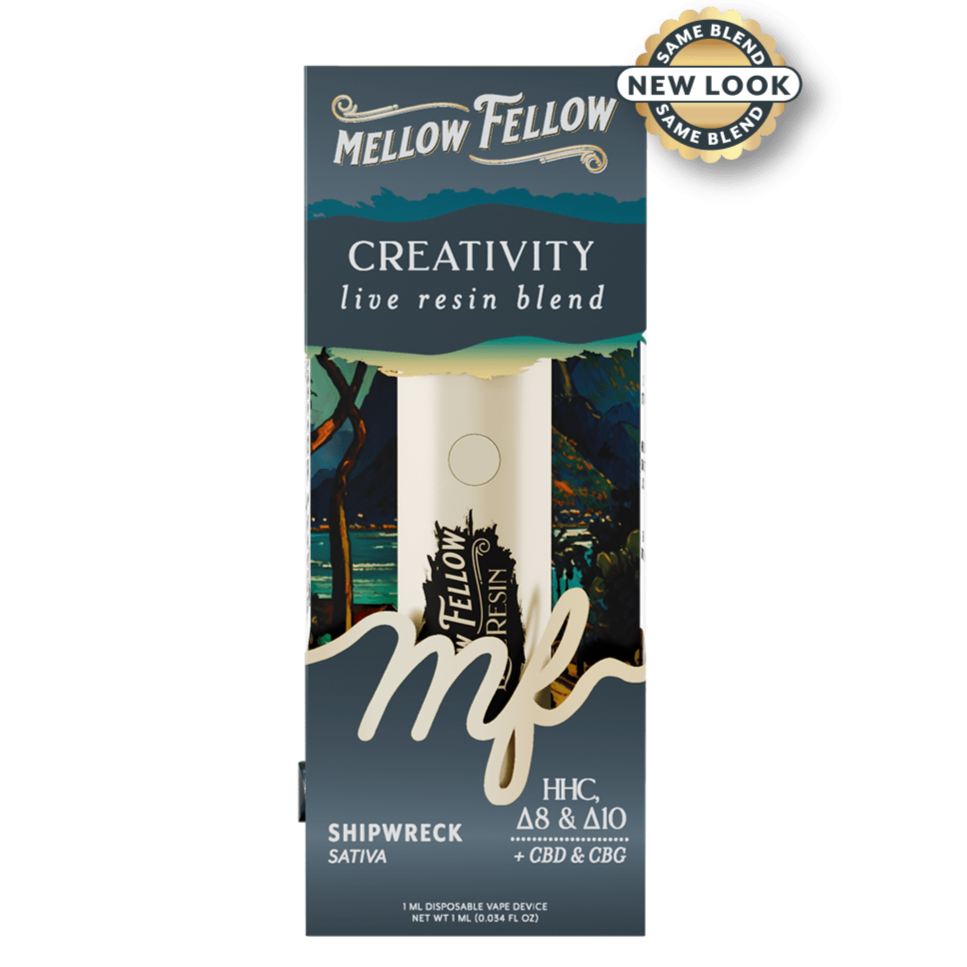 Mellow Fellow Clarity Blend - Live Resin 1ml Disposable Vape - Lemon Skunk (Sativa Dominant)
