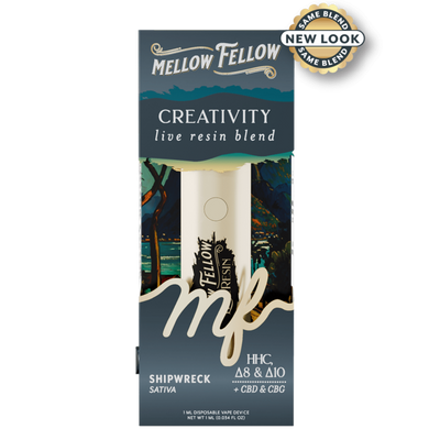 Mellow Fellow Clarity Blend - Live Resin 1ml Disposable Vape - Lemon Skunk (Sativa Dominant)
