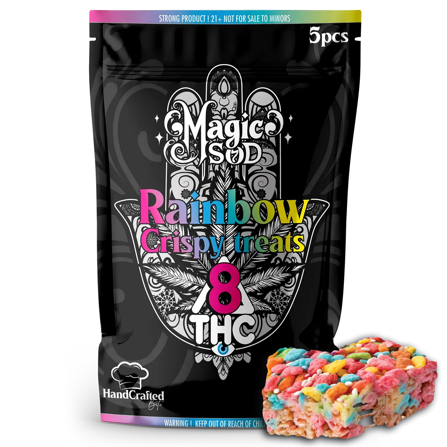 MAGICSOD Rainbow Crispy Treats Delta 8 THC 1000mg