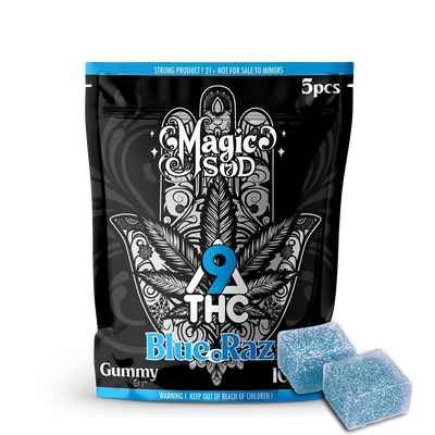 MAGICSOD D9 THC Blue Razz Gummies (5pcs)