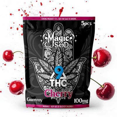 MAGICSOD D9 THC Cherry Gummies 100mg (5pcs)