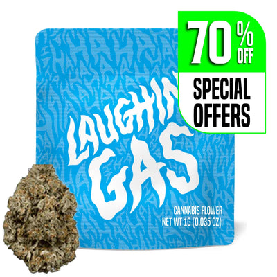 1g THC-A COOKIES Laughing Gas FLOWER SATIVA HYBRID