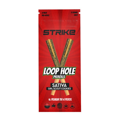 STRIKE LOOP HOLE 2 PACK 4G PREMIUM THCA PREROLL