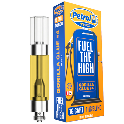 Petrol THC Blend Cartridge | 1G Premium Vape Cartridge | Gorilla Glue #4 - Hybrid