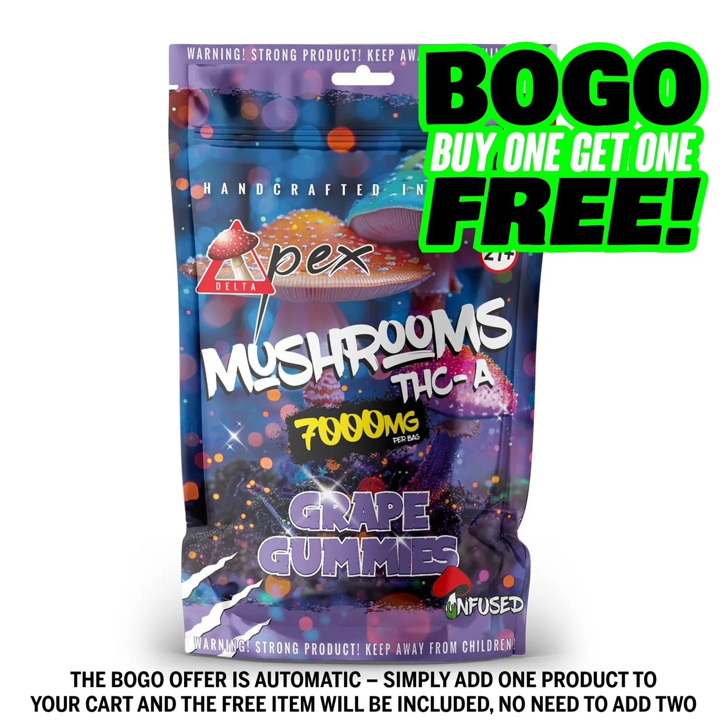 Grape Gummies Mushroom THC-A 7,000mg