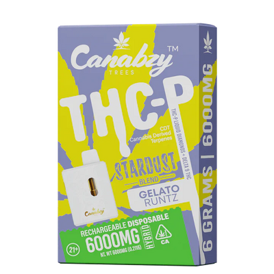Canabzy Stardust Blend THC-P Disposable 6gm - Gelato Runtz Hybrid