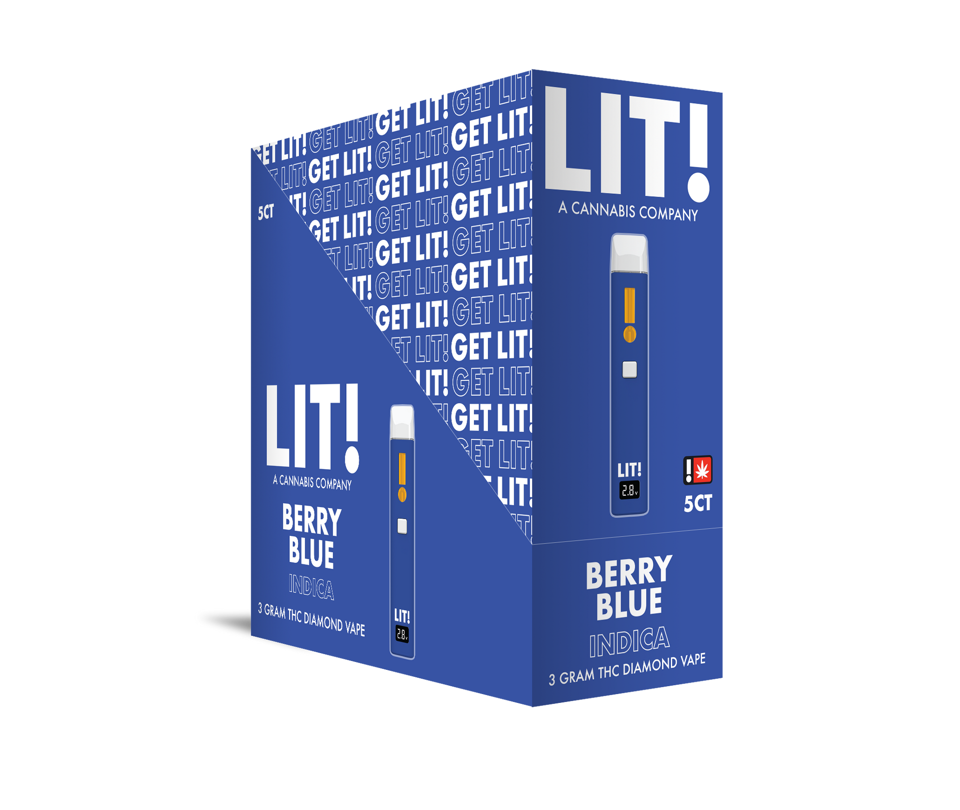 LIT! THC DIAMOND DISPOSABLE VAPE PEN, 3G BERRY BLUE INDICA Z3PL LIT! THC DIAMOND DISPOSABLE VAPE PEN, 3G BERRY BLUE INDICA Z3PL